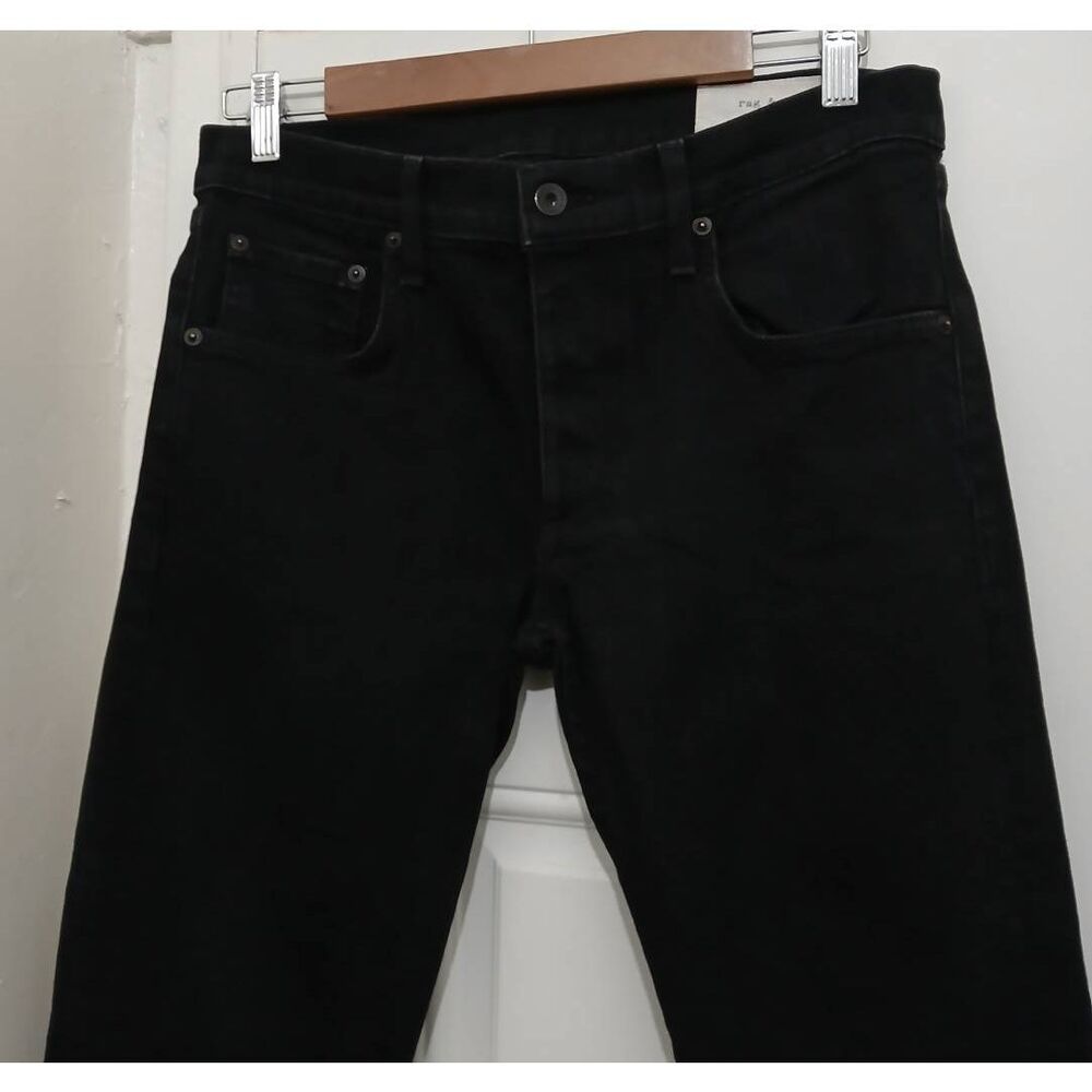 Rag and bone mens size 33 standard issue black je… - image 3